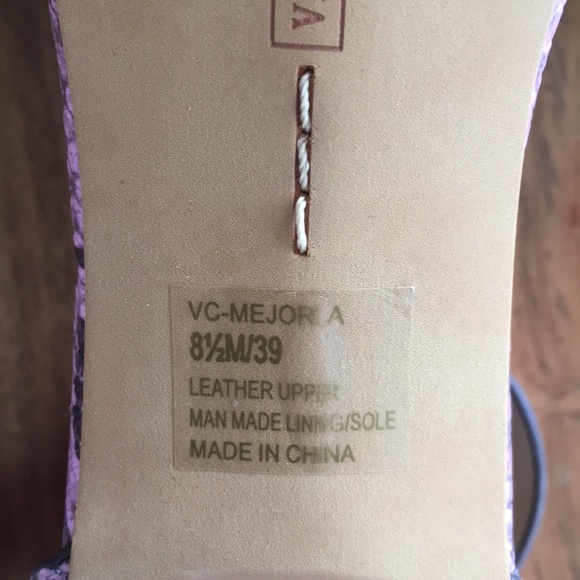 NIB Vince Camuto Mejorla Pink and Gray Heeled Sandals Brand New - Picture 6 of 9